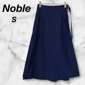 [ NOBLE ] 노블 네이비 블루 랩스커트 S 사이즈