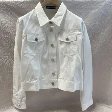 MARY QUANT 화이트 데님 자켓