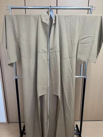 베이지 이로무지 기모노 안감 없음 여름