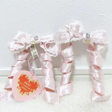 Eternal Ribbon Feathery 리본 클립 핑크