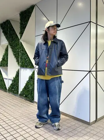 새상품 (차오패닉) 페이드 가공 페인터 팬츠 데님 와이드 배기 L