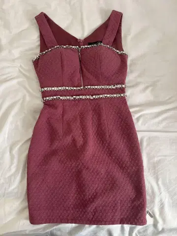 ROBE de FLEURS glossy 타이트 드레스