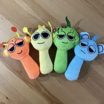 [ 미사용 새상품 ] 스플랜키 봉제 인형 4개 세트