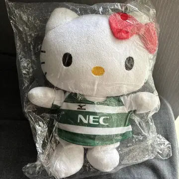 미개봉 새상품 NEC 그린 로케츠 럭비 버전 키티 봉제 인형