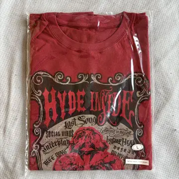 HYDE INSIDE EXTRA 빨간색 L 사이즈 T셔츠