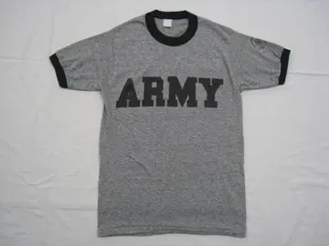 80s ARMY 링거 셔츠 그레이 USA 빈티지 싱글