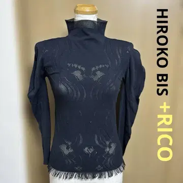 히로코비스+RICO 파워넷 하이넥 레이스 블랙 밑단 프린지 9호