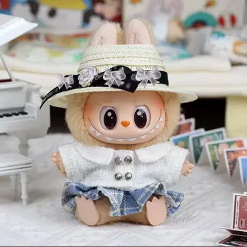 신상 labubu 봉제 인형 의류 동백꽃 3종 세트