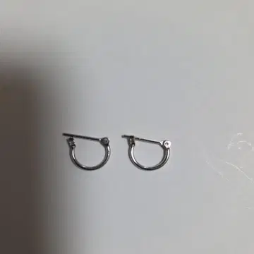 플라티나 900 후프 귀걸이 9mm