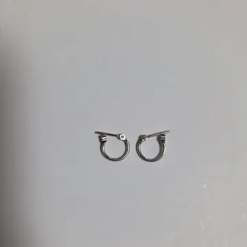 플라티나900 후프 귀걸이 직경 8mm