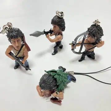 람보 RAMBO 피규어 스트랩 4개 세트