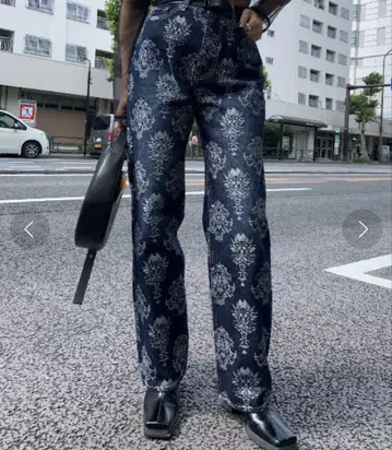 AMERI 자카드 데님 팬츠 여성용 새상품급 성숙 캐주얼