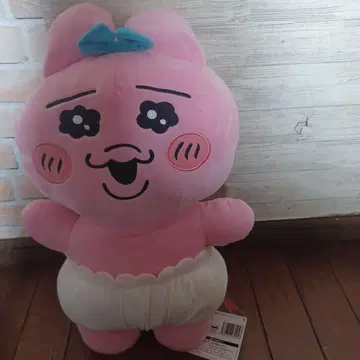 핑크색 봉제 인형 약 30cm