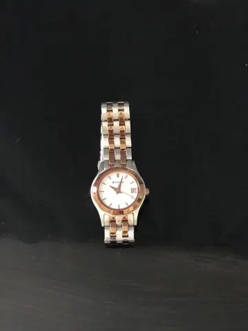 실버와 로즈 골드 손목시계