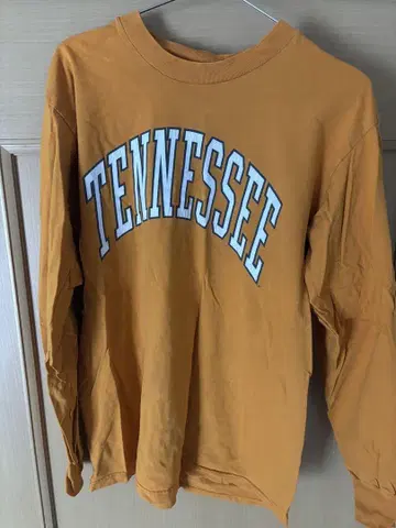 Tennessee 로고 오렌지 긴팔 T셔츠