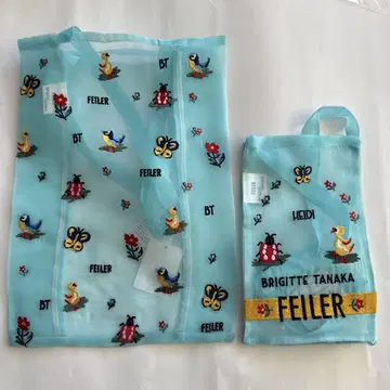 페이러 브리지트 타나카 콜라보 백 블루 2세트