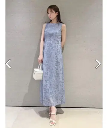 SNIDEL 스나이델 자수 시어 레이어드 드레스