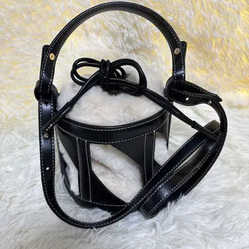 미사용품 ZARA 다이컷 인조 모피 2way 백