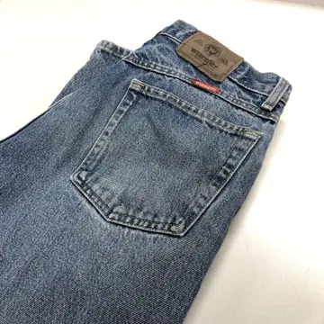 랭글러 W33L30 스트레이트 데님 라이트 블루 남성용 M