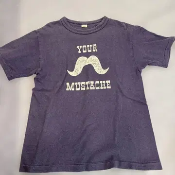 WAREHOUSE YOUR MUSTACHE 티셔츠 S 사이즈 보라색