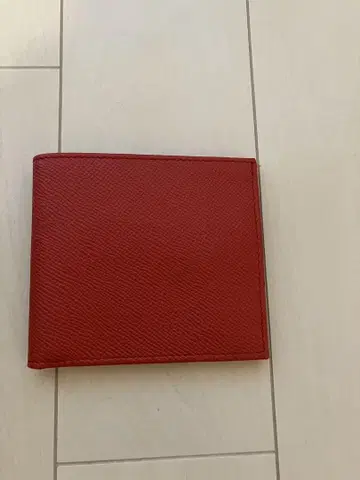 피렌체 CELLERINI 가죽제 레드 접이식 지갑