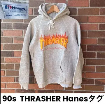 90s 트레셔 THRASHER Hanes 택 후드티 후디