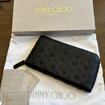 JLMMY CHOO 장지갑 라운드 지퍼