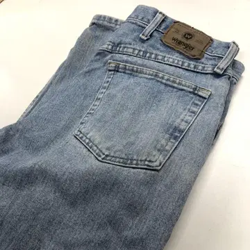 랭글러 W34L30 스트레이트 데님 라이트 블루 남성용 M