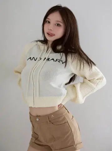 andmary Jeniffer 니트 후디 세트