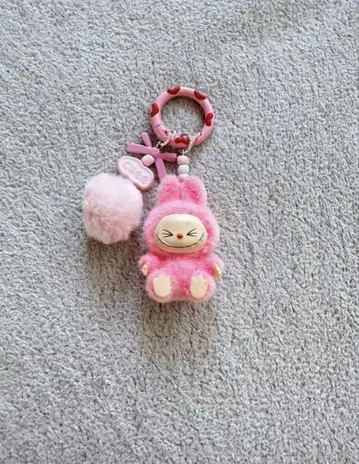 라부부 키링 (핑크) Labubu 키링 인기 귀여운