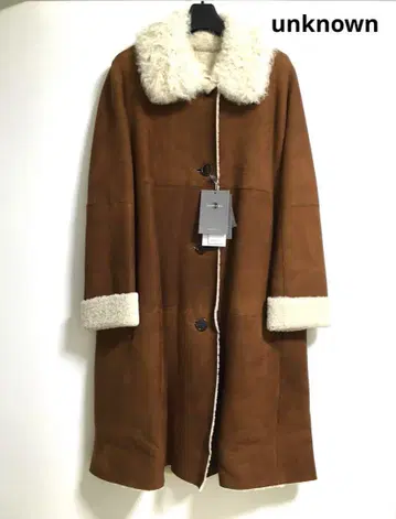 언노운 무스탕 코트 미사용