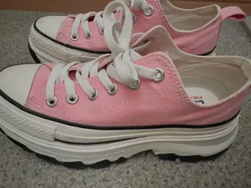 CONVERSE 핑크 통굽 스니커즈 23.5cm