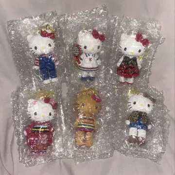 산리오 헬로키티전 시크릿 마스코트 참 6개 세트
