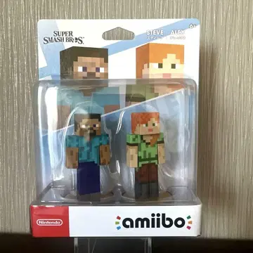 amiibo 마인크래프트 스티브 알렉스