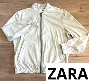 새상품급 ZARA 자라 스웨이드 자켓 라이트 그레이