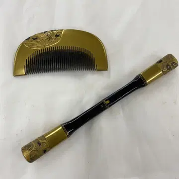 6350 골드 컬러 꽃 무늬 머리 장식