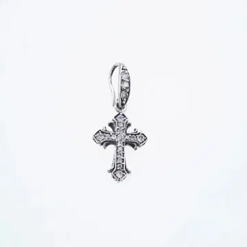 ZOCALO 릴리 크로스 링 귀걸이: (WHITE CZ)