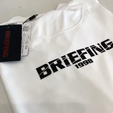 새상품 BRIEFING ST 로고 모크 넥 릴렉스드