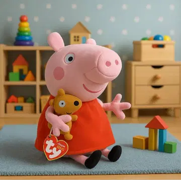 영국 구매 페파피그 봉제 인형 페파피그 Ty Peppa Pig