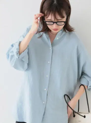 SLOBE IENA 린넨 프렌치 프론트 레귤러 셔츠