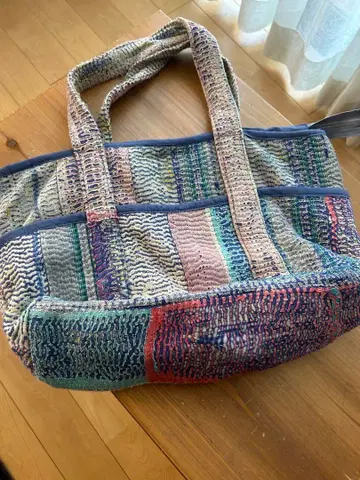 인도 칸타 자수 백