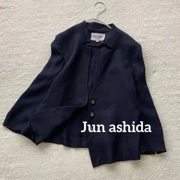 준 아시다 준 아시다 고급 네이비 블레이저 자켓