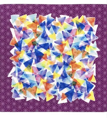 보자기 100 x 100 아소비신 삼각형과 린넨 면