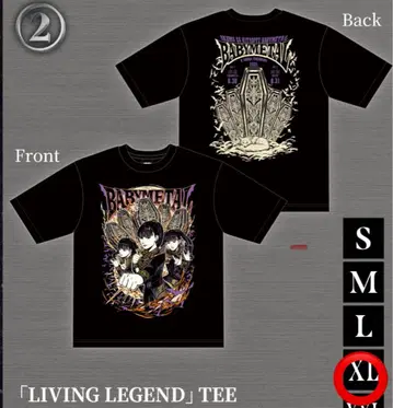 BABYMETAL LIVING LEGEND TEE XL 악마가 오니