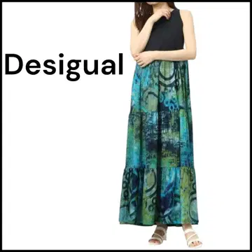 새상품급 Desigual 데시구알 아르티 롱 원피스 슬리브리스