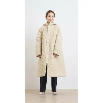 yori 퀼팅 롱 코트