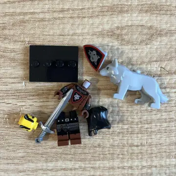 LEGO 미니 피규어 기사 와 개 세트