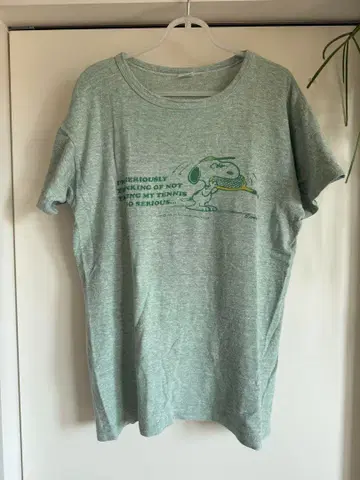 챔피온 70s 멜란지 스누피 T셔츠 L 사이즈