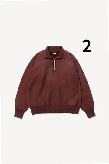 A.PRESSE Vintage Half Zip Sweatshirt 2