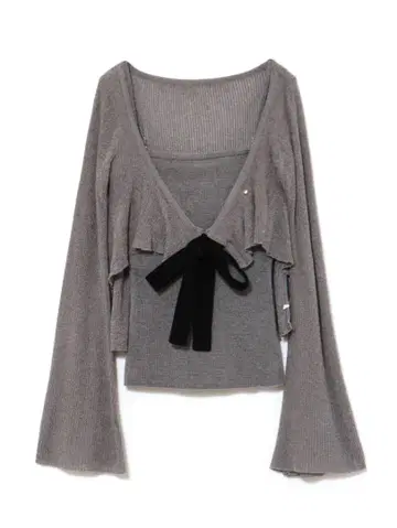 Emma knit flare cardigan set 그레이